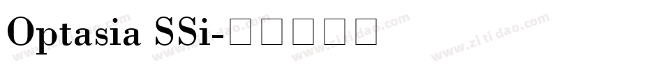 Optasia SSi字体转换